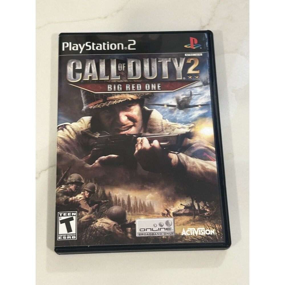 PlayStation 2 Call of Duty 2: Big Red One Activision Multiplayer NTSC-U/C T 2005